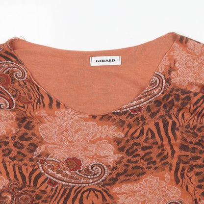 Womens UK Size M Gerard Orange Basic Blouse