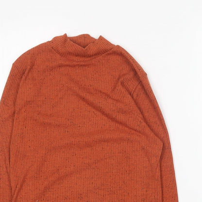 Womens UK Size 12 Papaya Orange Pullover Jumper