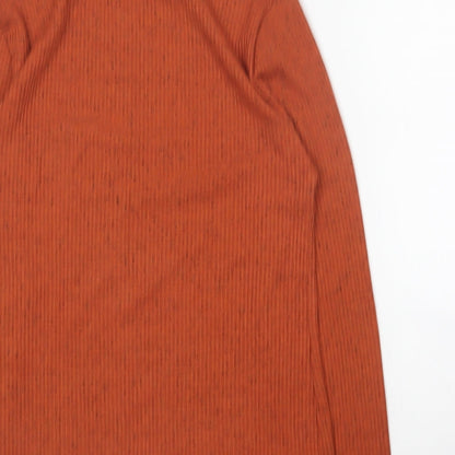 Womens UK Size 12 Papaya Orange Pullover Jumper