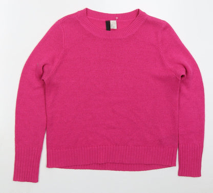 Womens UK Size S H&M Pink Pullover Jumper
