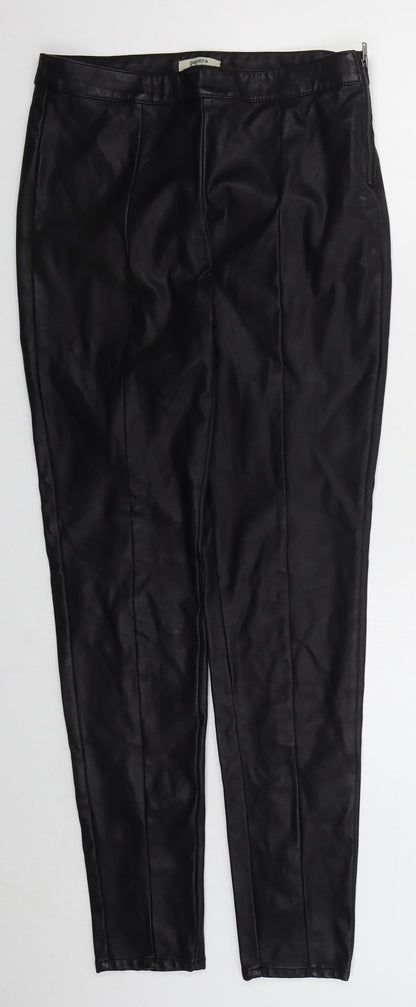 Womens UK Size 10 Papaya Regular Fit  Black Trousers