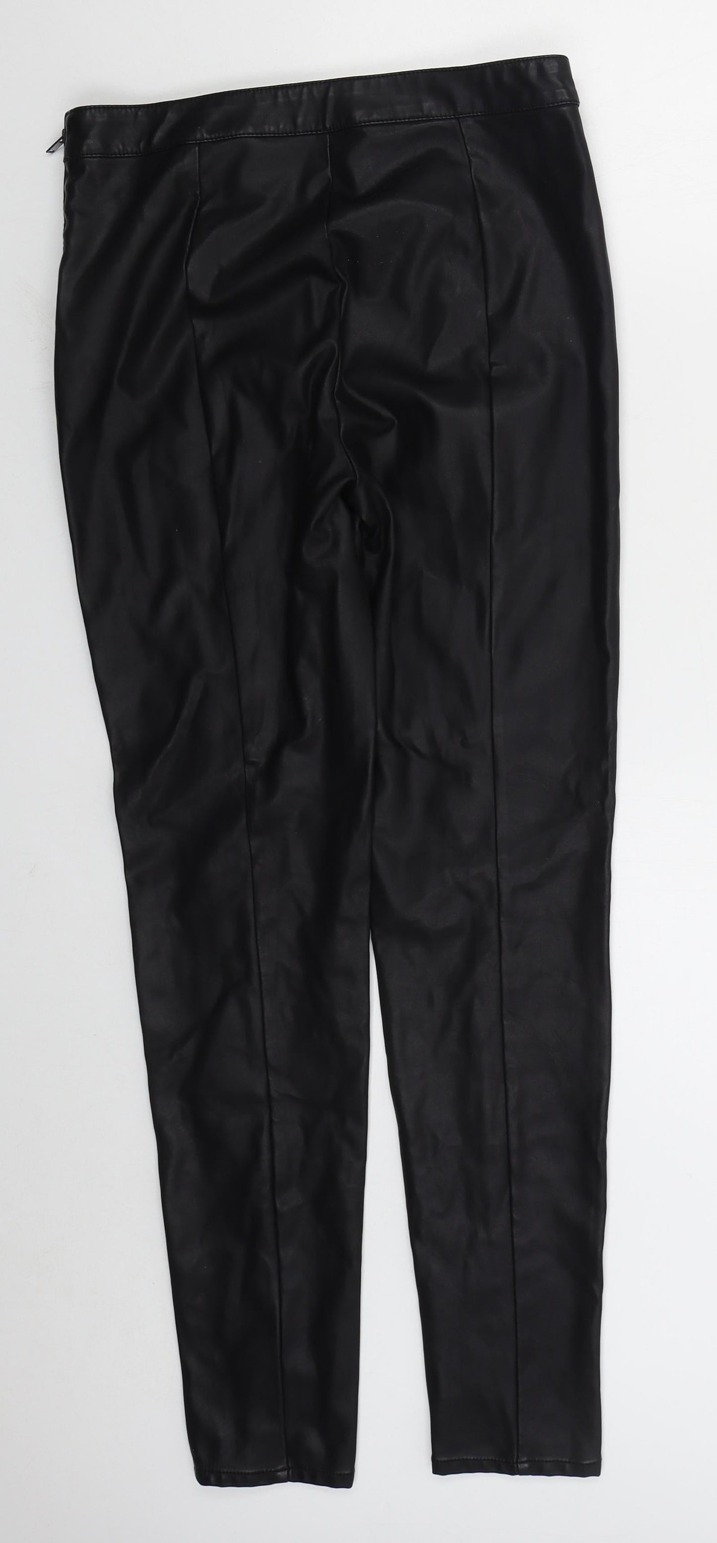 Womens UK Size 10 Papaya Regular Fit  Black Trousers