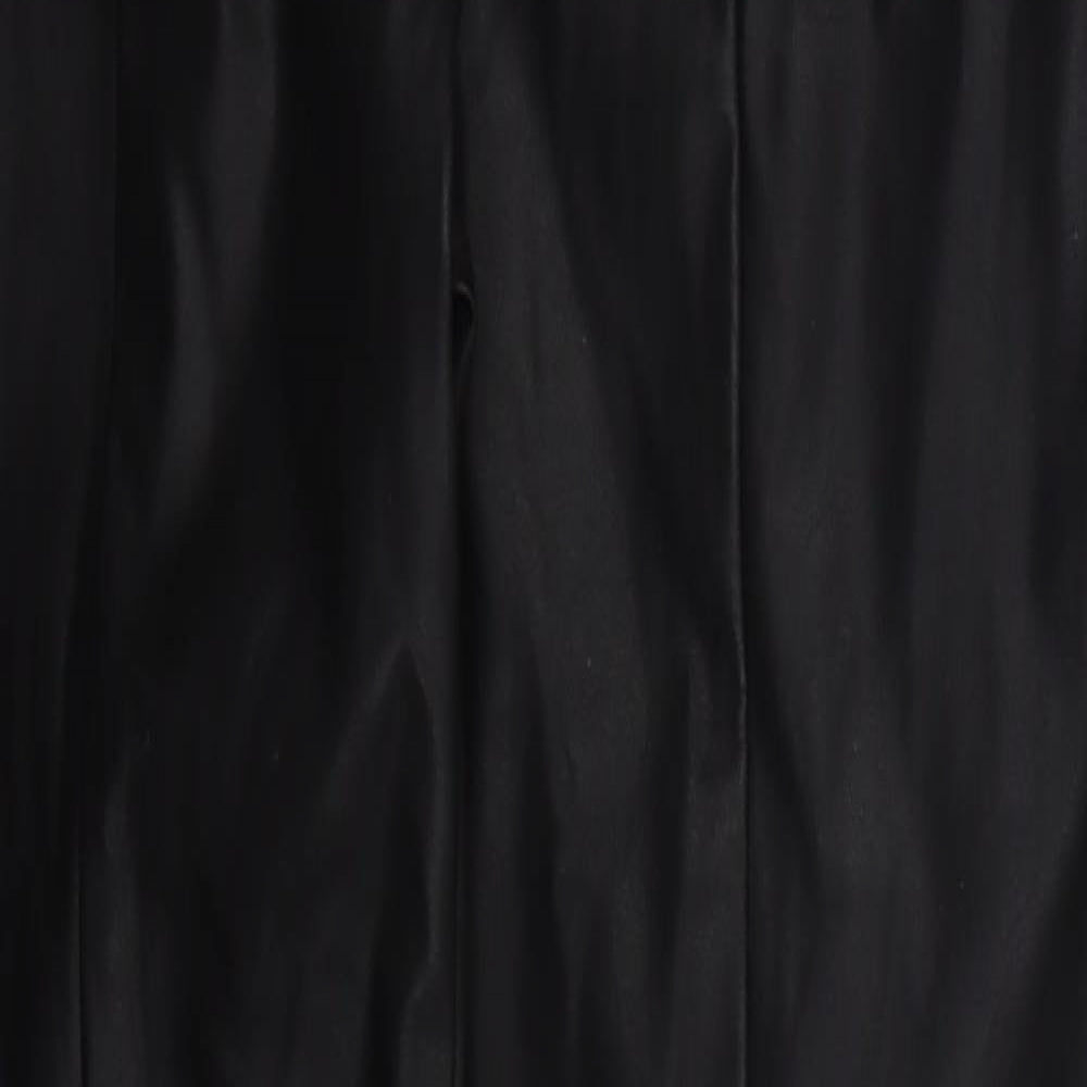 Womens UK Size 10 Papaya Regular Fit  Black Trousers