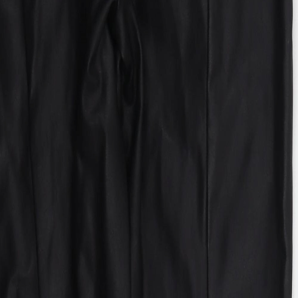 Womens UK Size 10 Papaya Regular Fit  Black Trousers