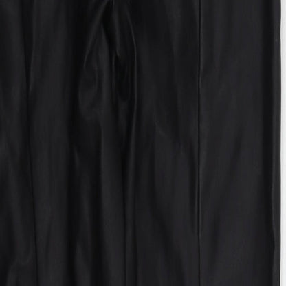 Womens UK Size 10 Papaya Regular Fit  Black Trousers