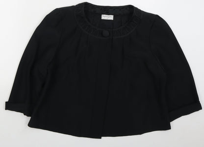 Nightingales Womens Black Jacket Size 8 Button
