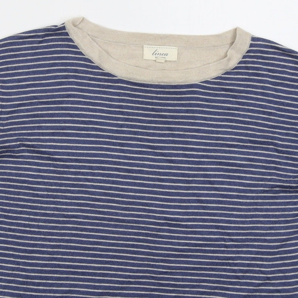 Womens UK Size M Linea Blue Pullover Jumper