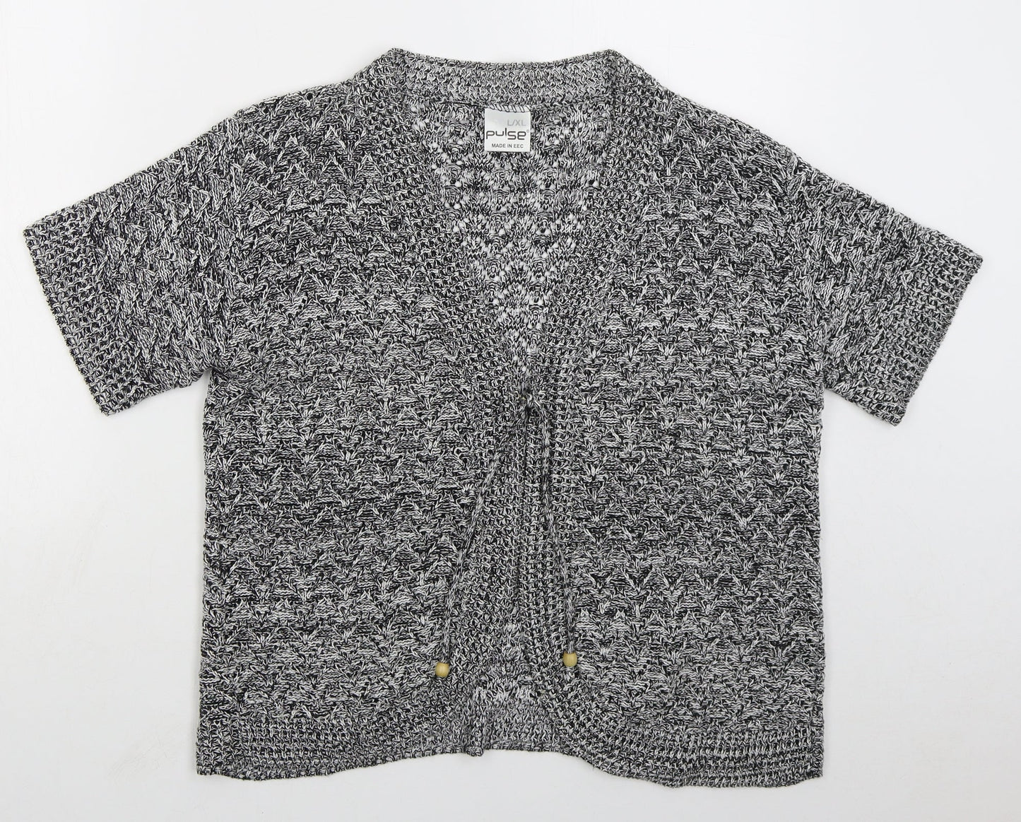Womens UK Size L Pulse Grey Cardigan Jumper