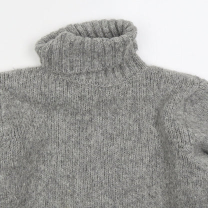 Primark Womens Grey Roll Neck Acrylic Pullover Jumper Size 12