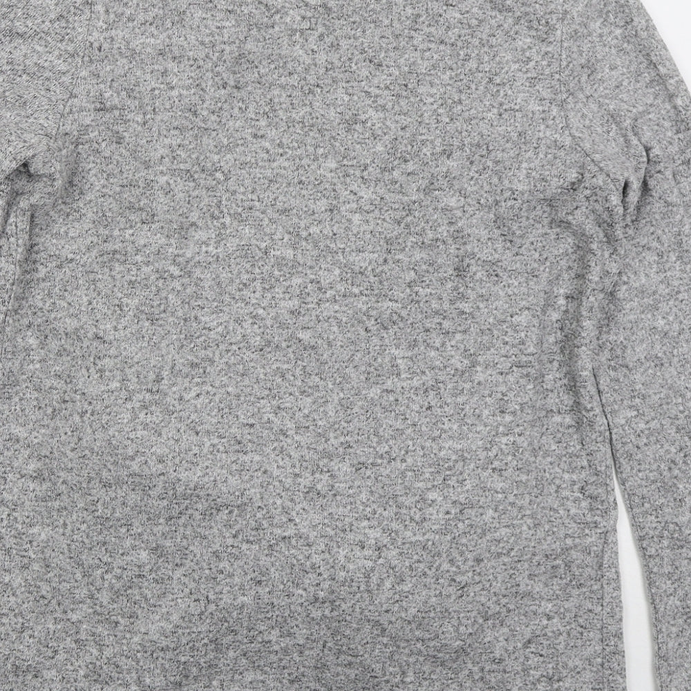 George Womens Grey V-Neck Viscose Cardigan Jumper Size 12