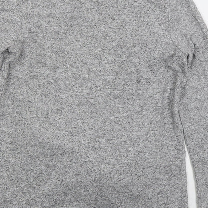 George Womens Grey V-Neck Viscose Cardigan Jumper Size 12