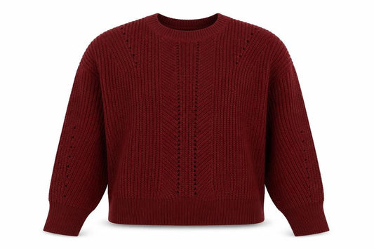 Womens UK Size L New Look Red Pullover Jumper