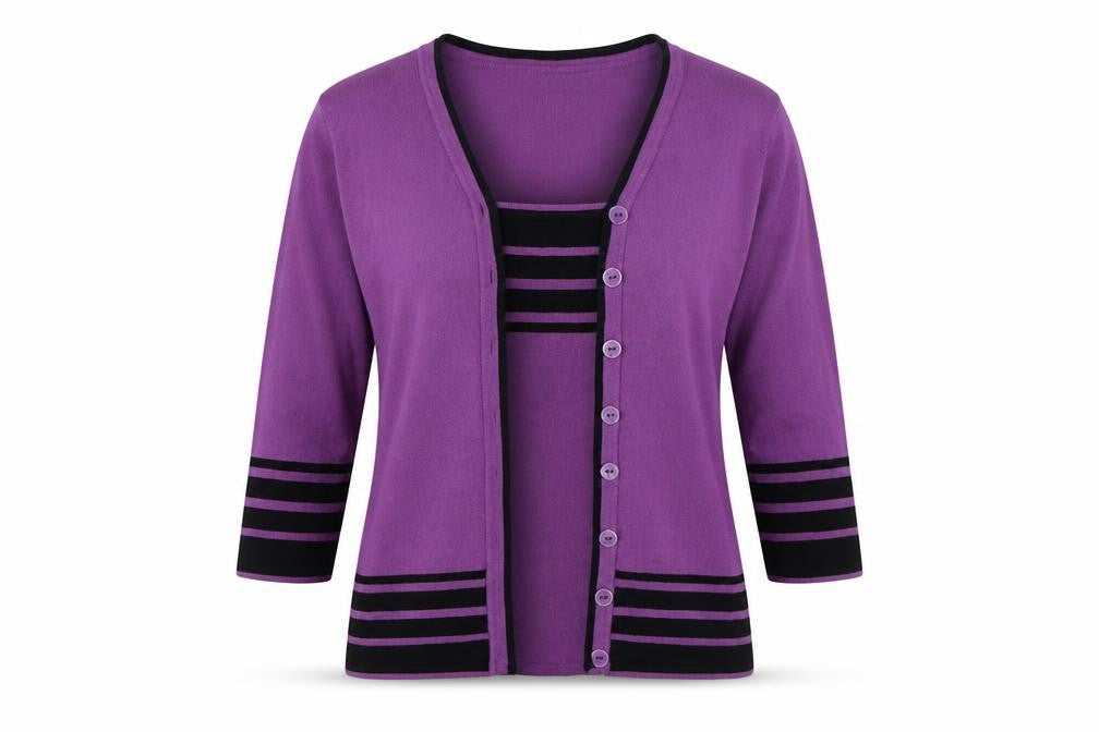 Womens UK Size M Bonmarché Purple Pullover Jumper
