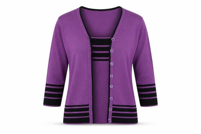 Womens UK Size M Bonmarché Purple Pullover Jumper