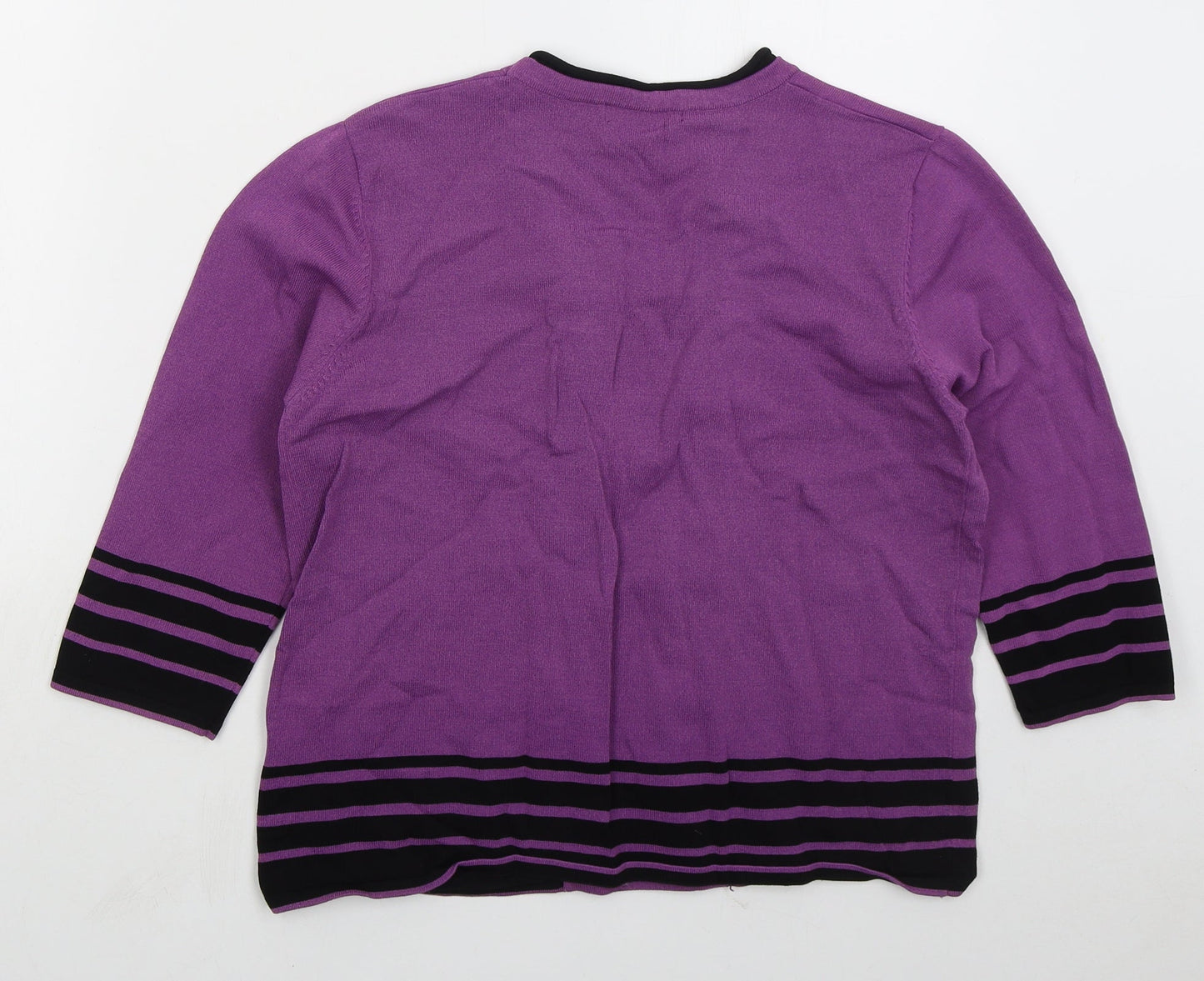 Womens UK Size M Bonmarché Purple Pullover Jumper