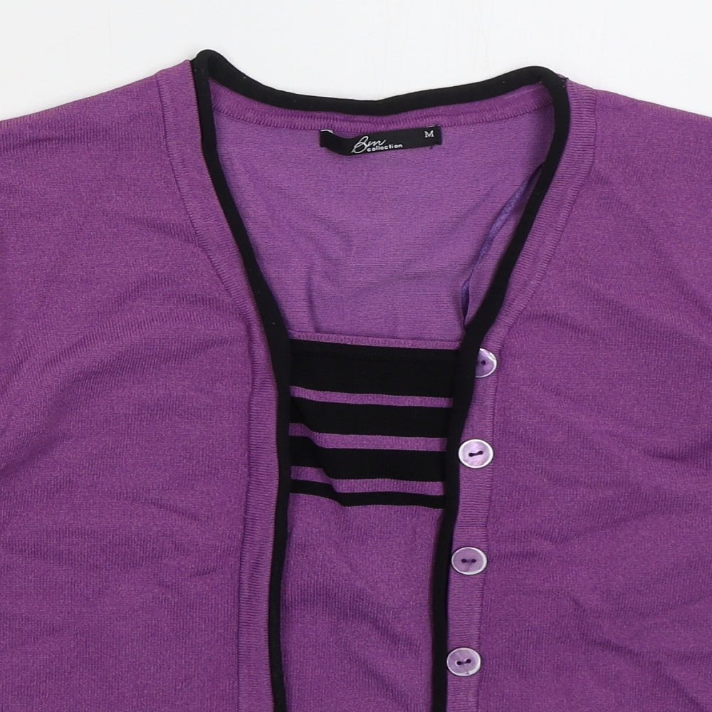 Womens UK Size M Bonmarché Purple Pullover Jumper