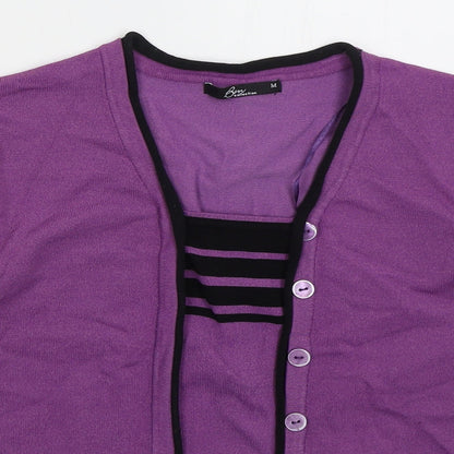 Womens UK Size M Bonmarché Purple Pullover Jumper
