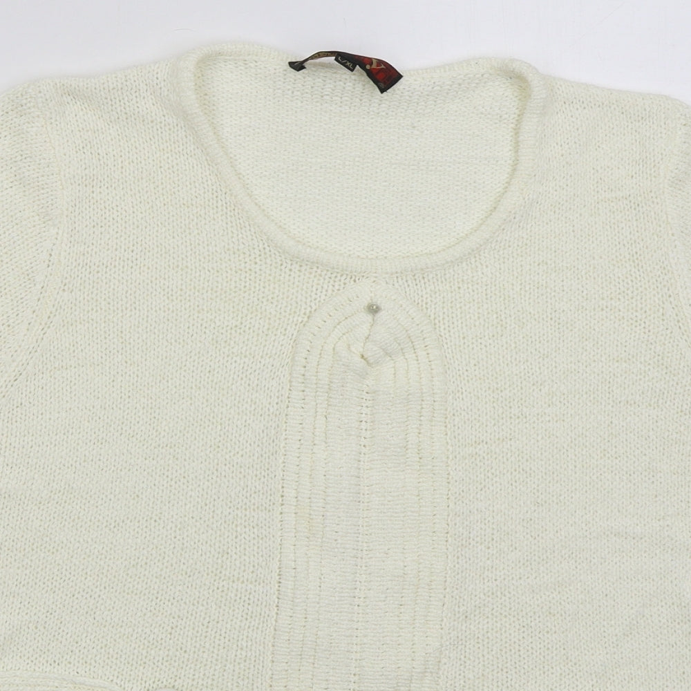Womens UK Size L Stephen Ivory Pullover Jumper