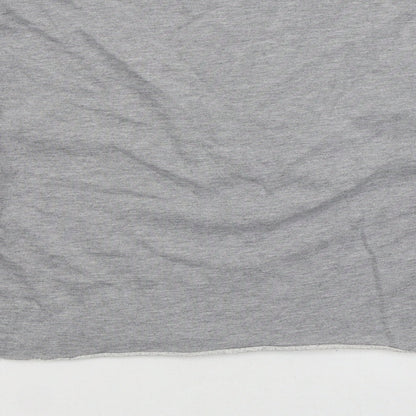 Miss Selfridge Womens Grey Cotton Pullover Sweatshirt Size 16 Pullover