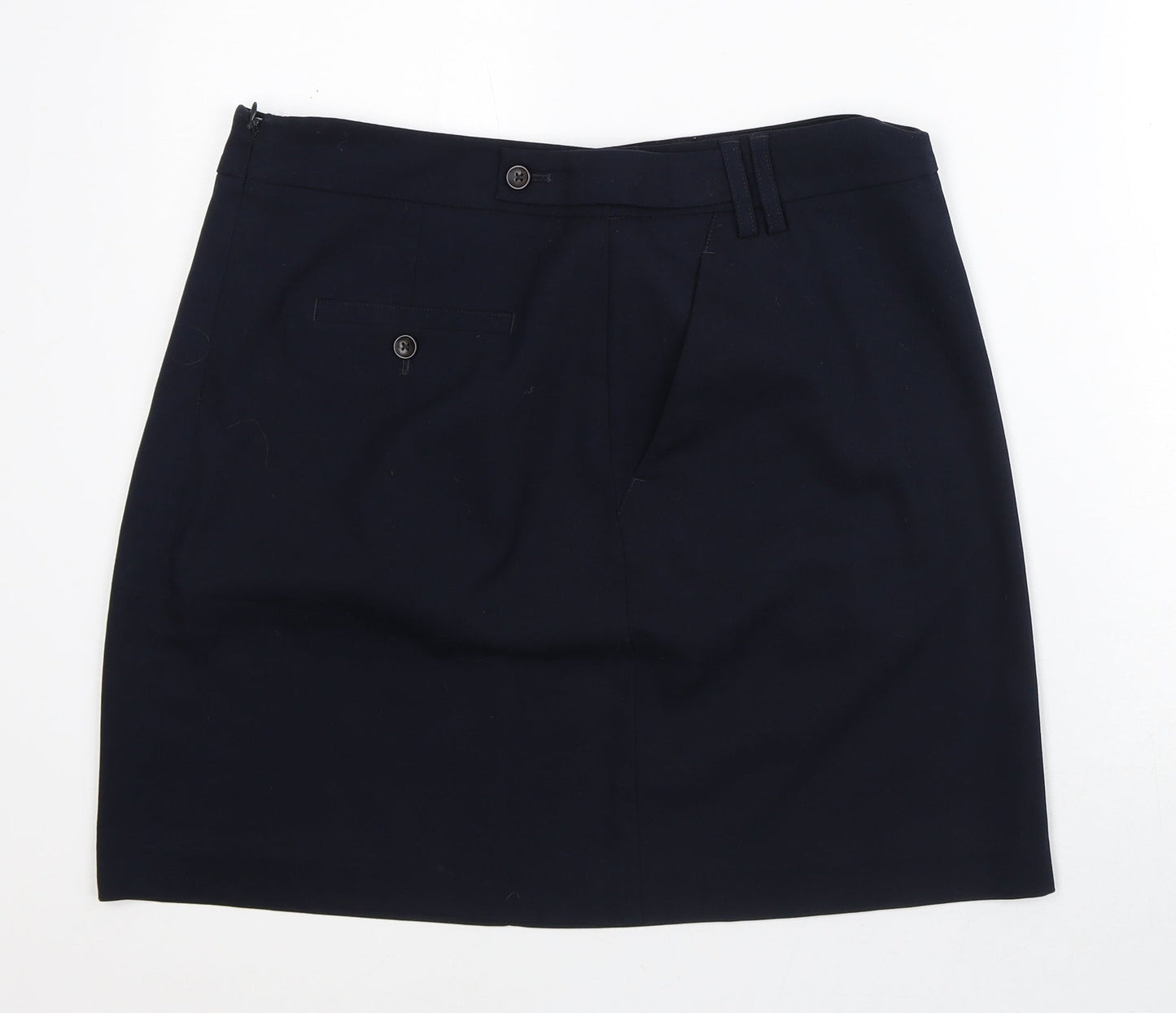 NEXT Womens Blue Polyester Straight & Pencil Skirt Size 14