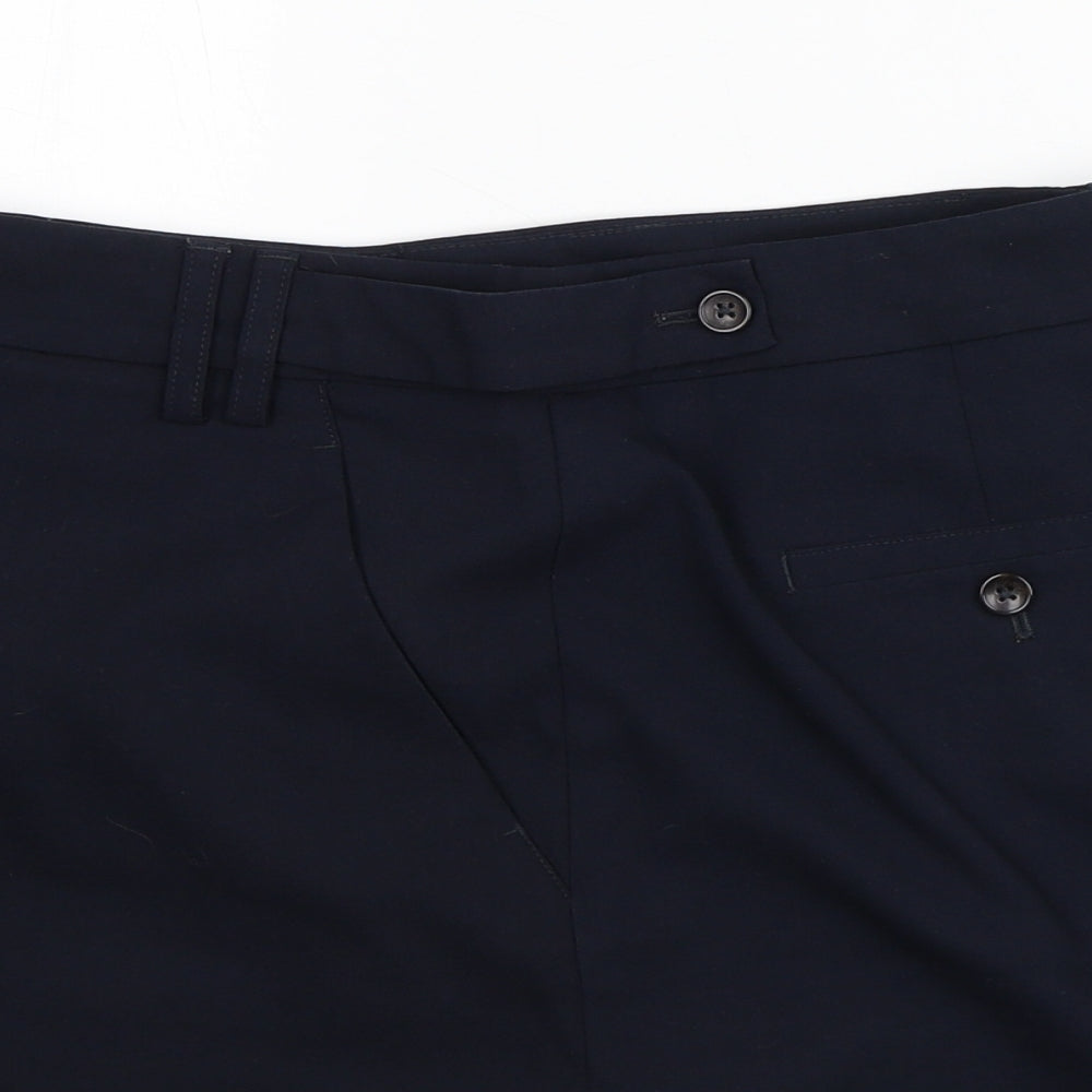 NEXT Womens Blue Polyester Straight & Pencil Skirt Size 14