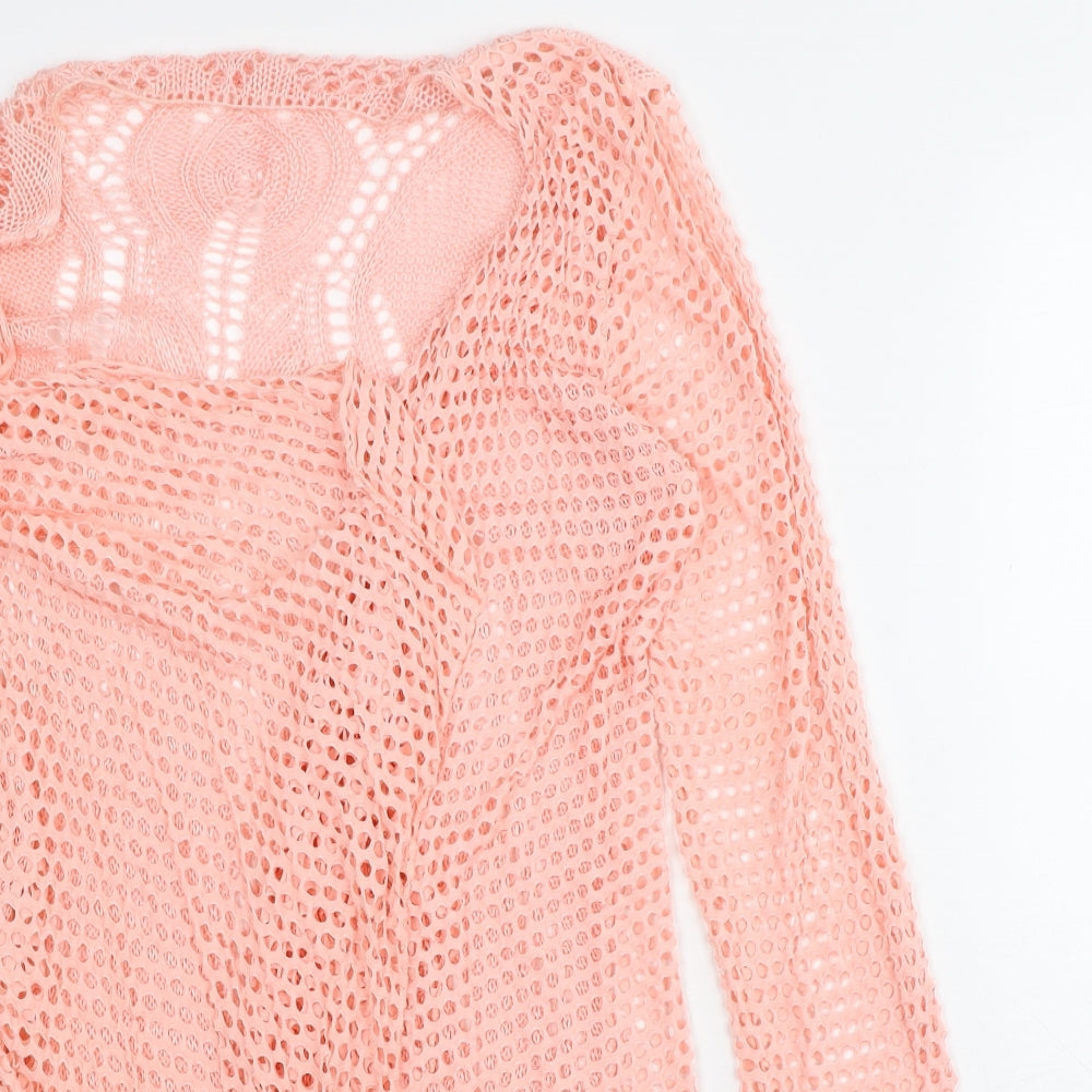 Womens UK Size S Preworn Pink Cardigan Jumper