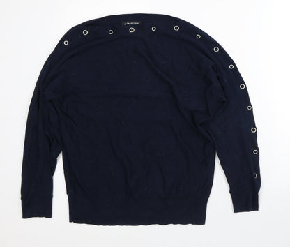 Debenhams Womens Blue Polyester Pullover Sweatshirt Size 12