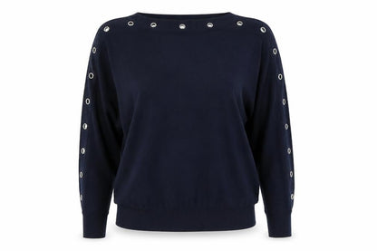 Debenhams Womens Blue Polyester Pullover Sweatshirt Size 12
