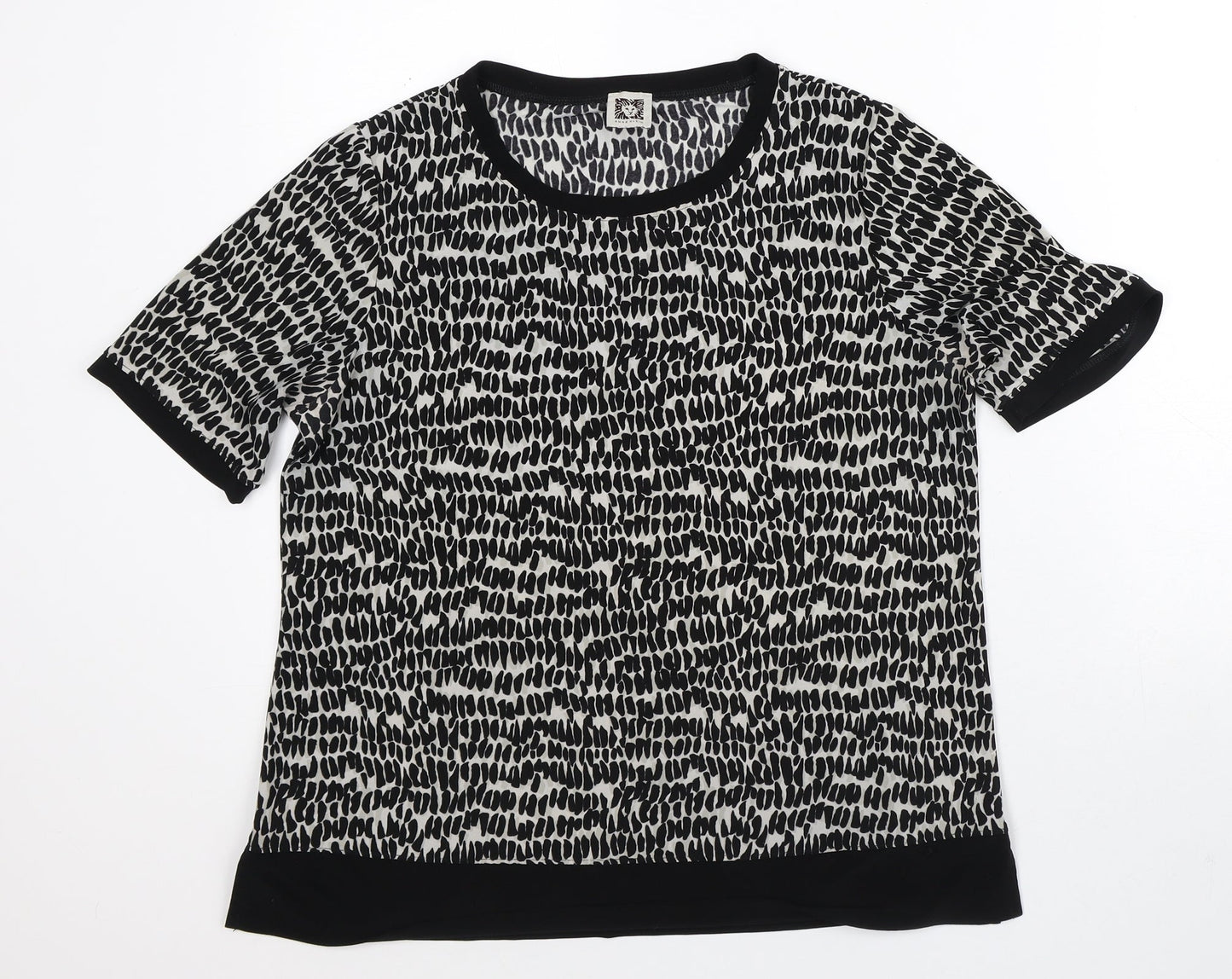 Womens UK Size M Anne Klein Grey Basic T-Shirt