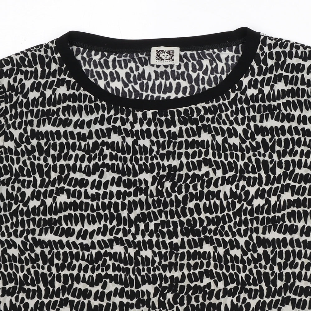 Womens UK Size M Anne Klein Grey Basic T-Shirt