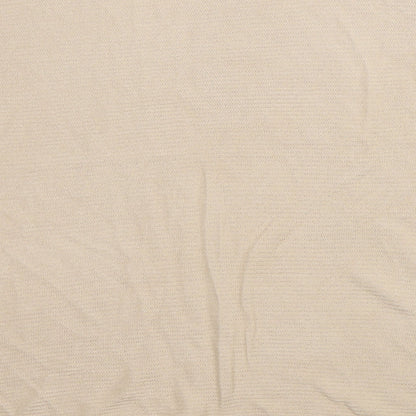 Womens UK Size 10 Marks and Spencer Beige Basic T-Shirt