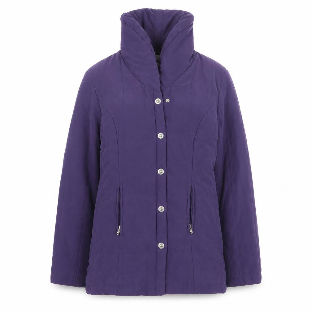 Womens UK Size 10 Elegance Purple Overcoat