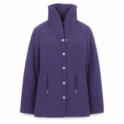 Womens UK Size 10 Elegance Purple Overcoat