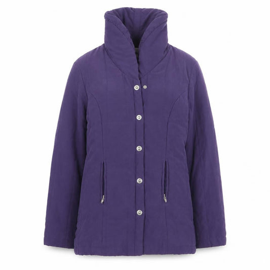 Womens UK Size 10 Elegance Purple Overcoat
