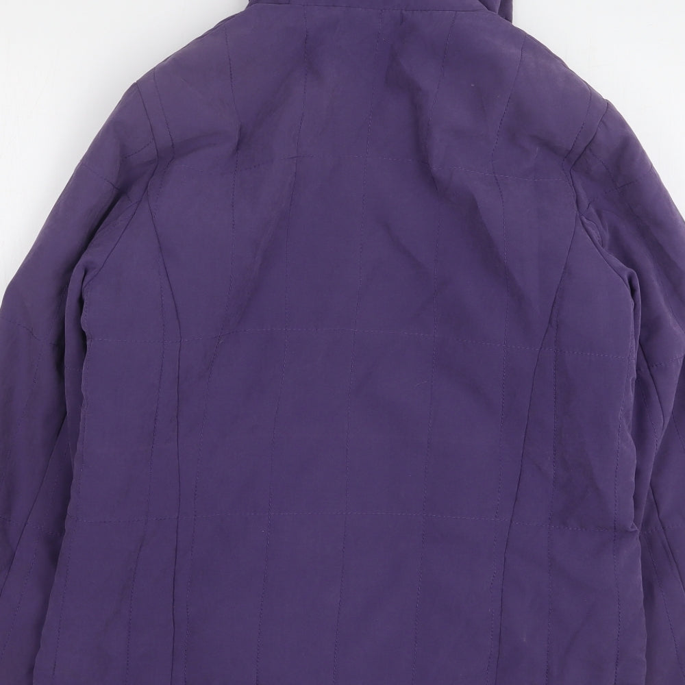 Womens UK Size 10 Elegance Purple Overcoat