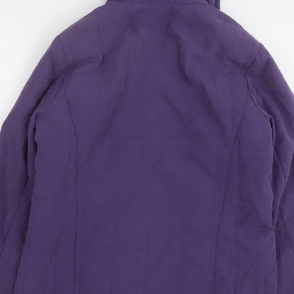 Womens UK Size 10 Elegance Purple Overcoat