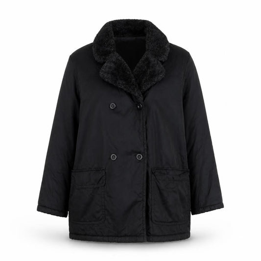 Womens UK Size 12 Alibi Black Overcoat