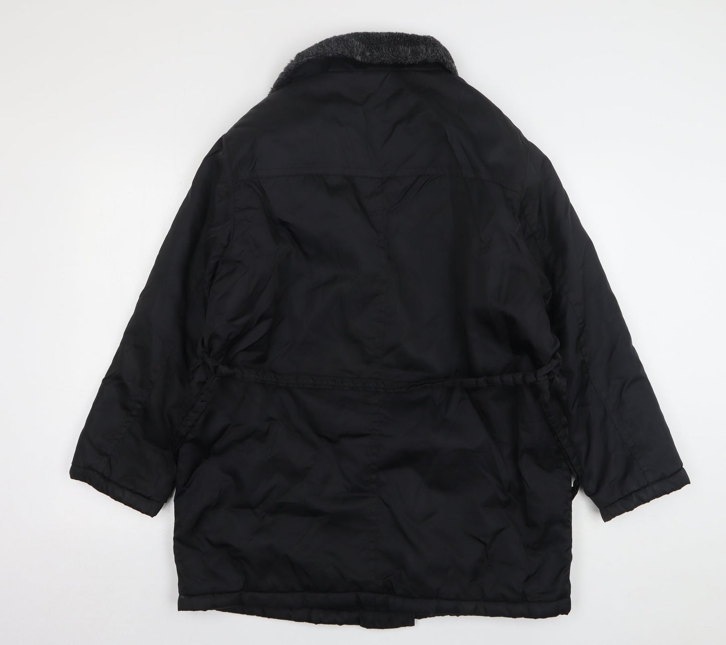 Womens UK Size 12 Alibi Black Overcoat