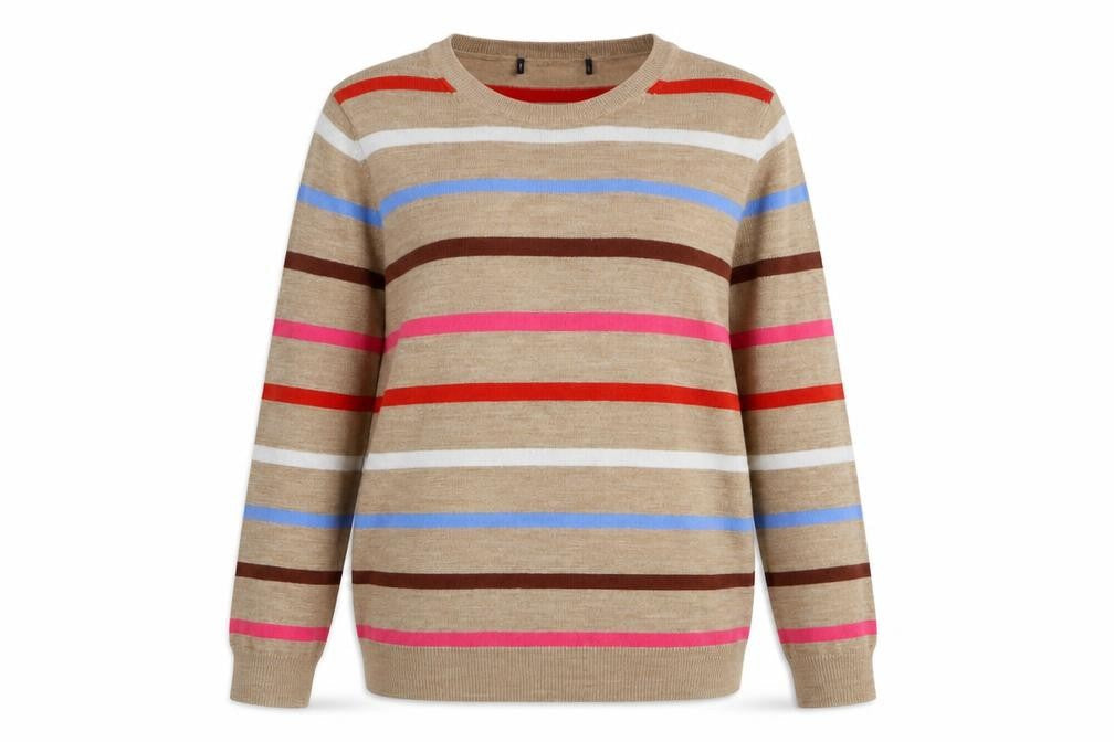 Womens UK Size 10 Marks and Spencer Beige Pullover Jumper