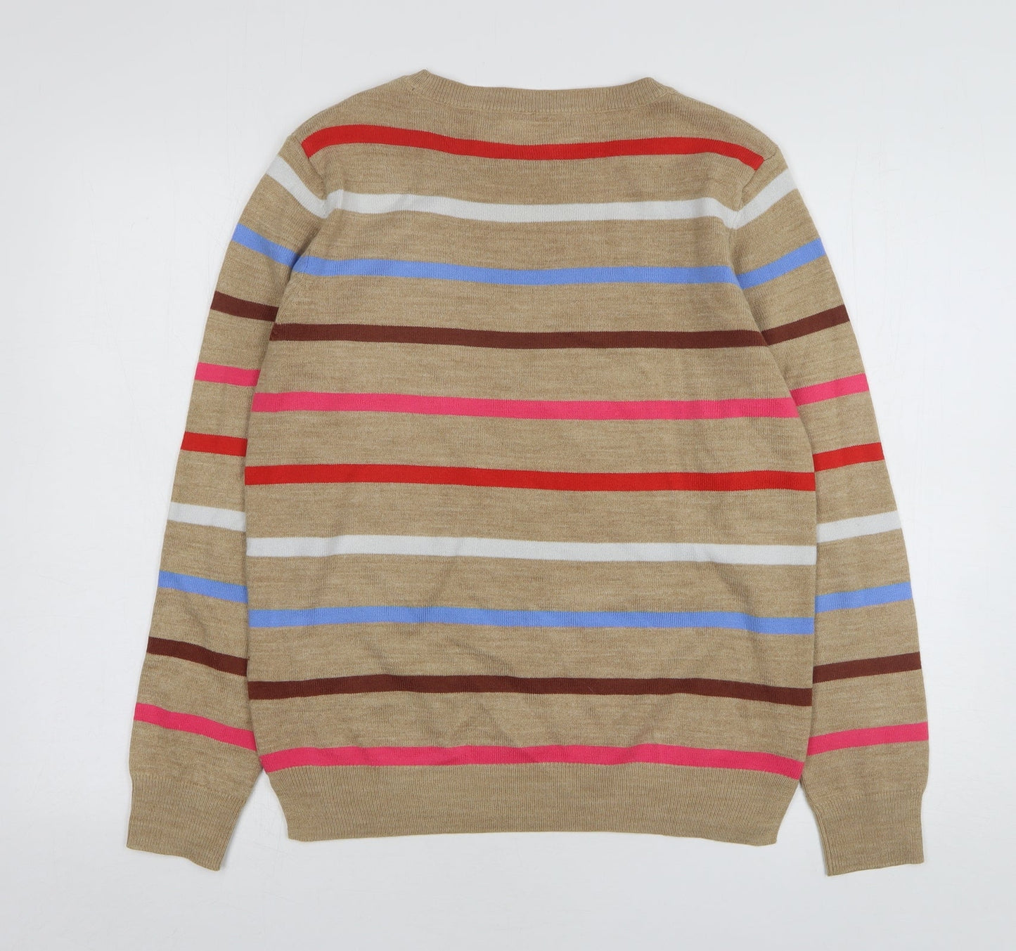 Womens UK Size 10 Marks and Spencer Beige Pullover Jumper