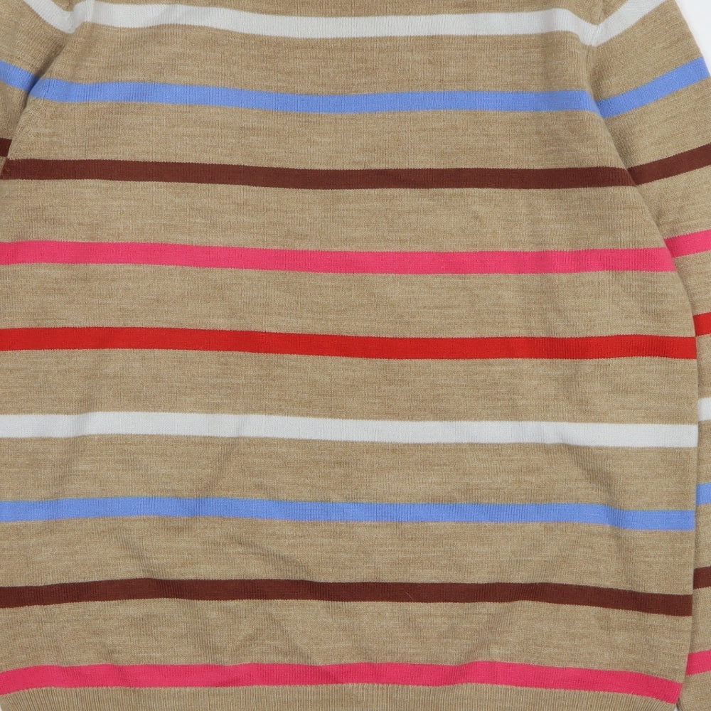 Womens UK Size 10 Marks and Spencer Beige Pullover Jumper