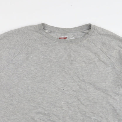 Topman Womens Grey Cotton Pullover Sweatshirt Size XL