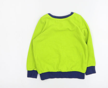 Disney Boys Green Round Neck Polyester Pullover Jumper Size 3 Years - Toy Story