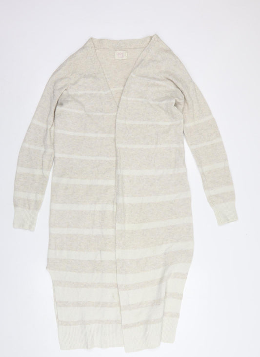 Womens UK Size XS Cape Daisy Beige Cardigan Jumper