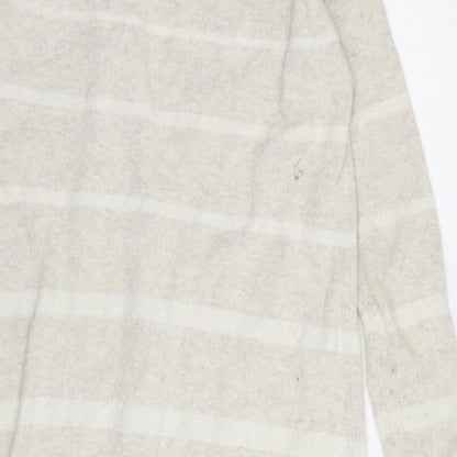 Womens UK Size XS Cape Daisy Beige Cardigan Jumper