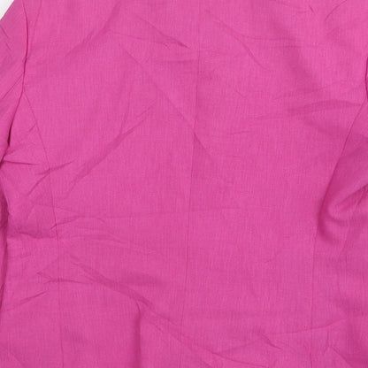 Womens UK Size 12 Marks and Spencer Regular Pink Suit Jacket