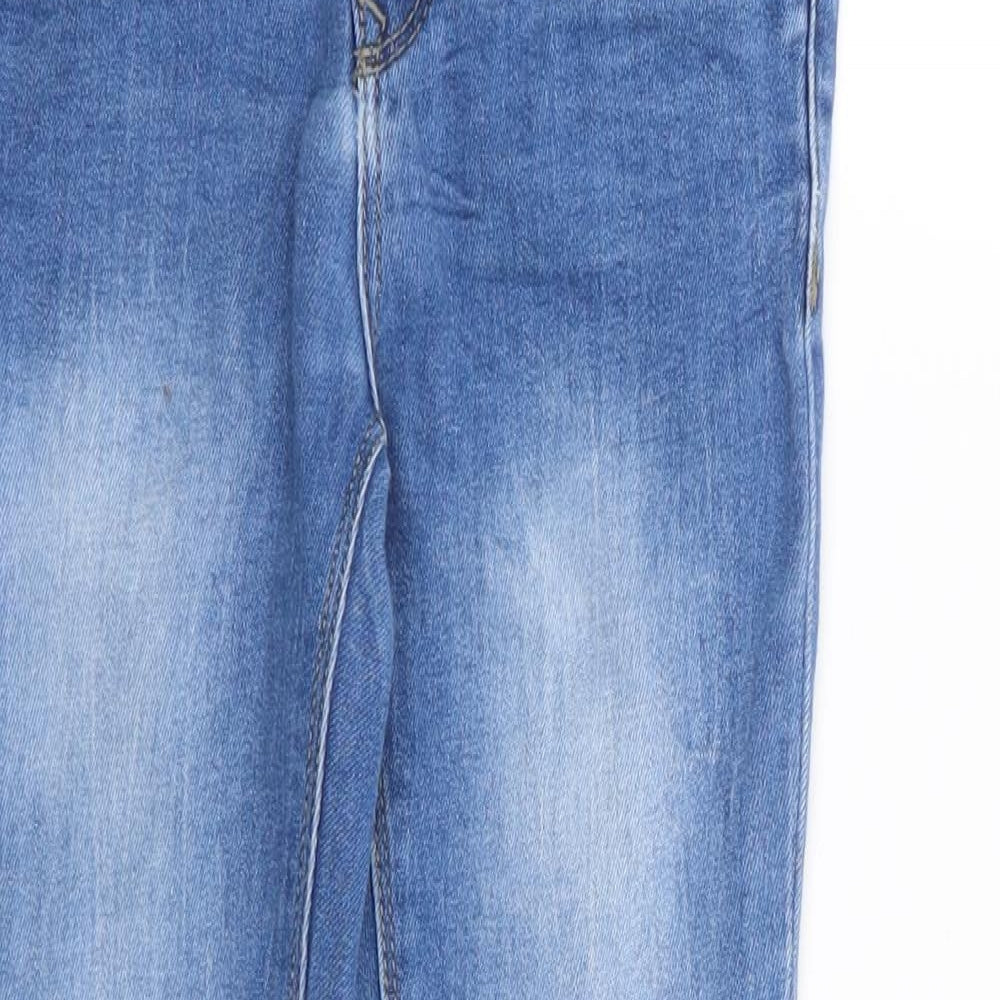 name it Girls Blue Cotton Skinny Jeans Size 7 Years L21 in Regular