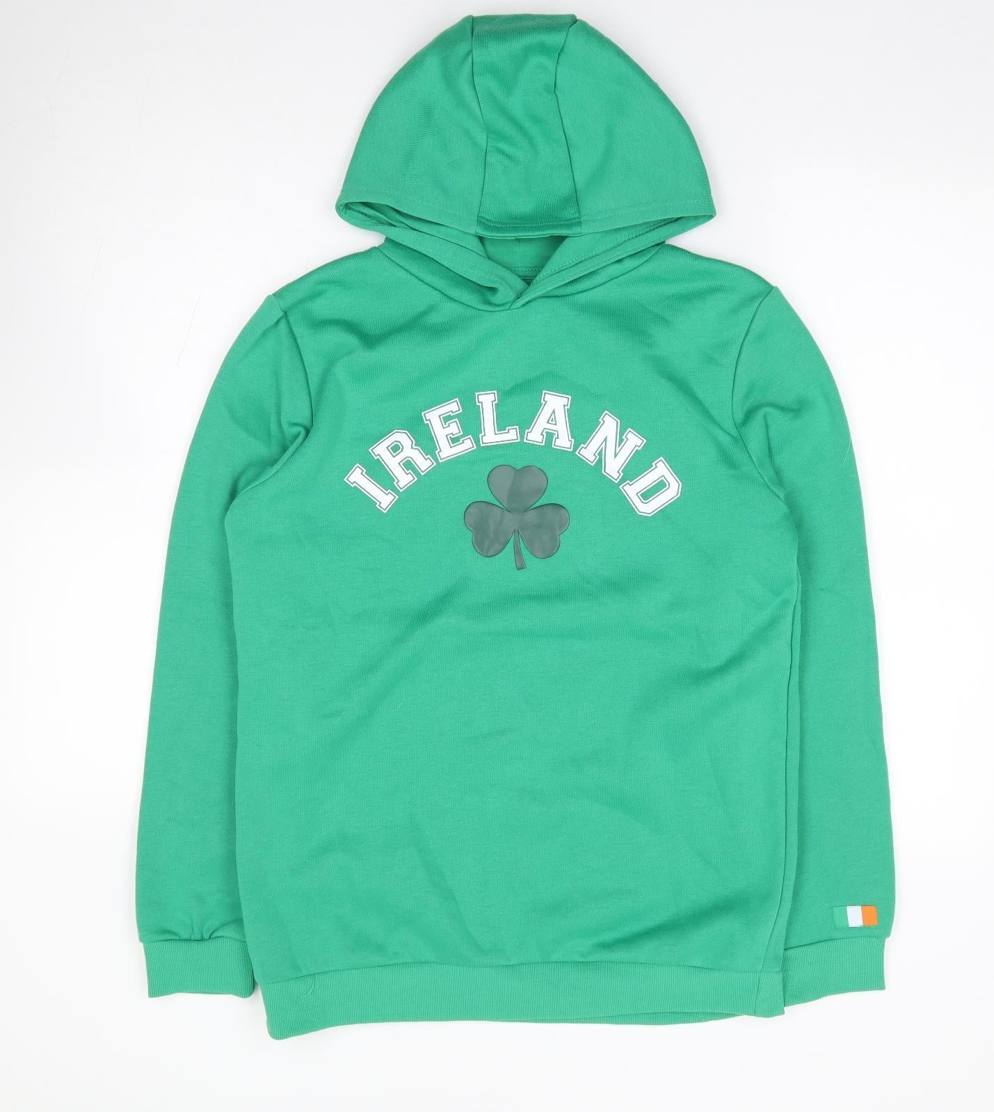 Primark Girls Green Polyester Pullover Hoodie Size 13-14 Years Pullover - Ireland