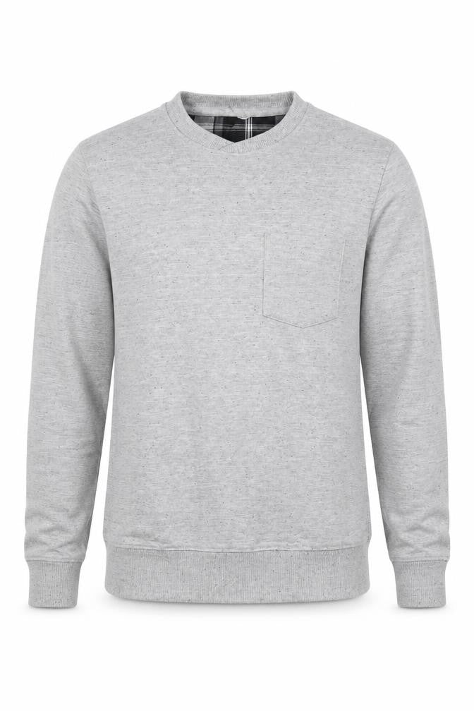 Mens UK Size S Preworn Grey Pullover Sweatshirt