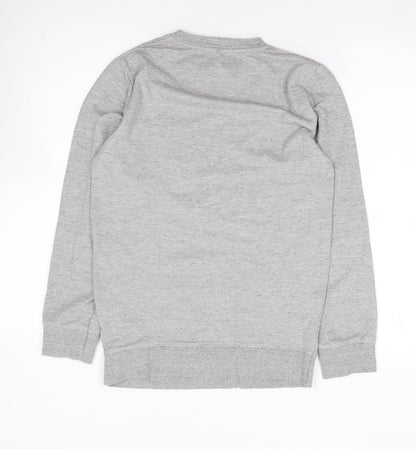 Mens UK Size S Preworn Grey Pullover Sweatshirt